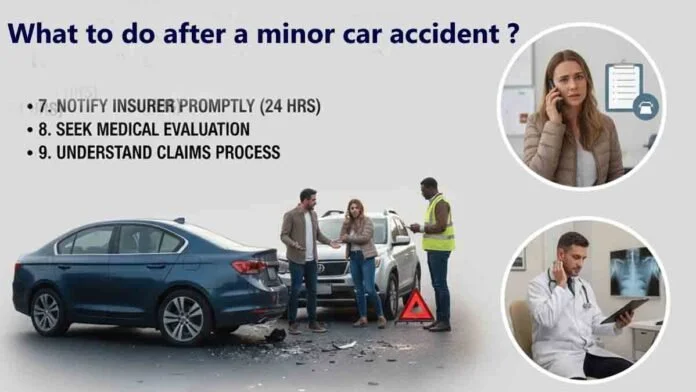 What to do after a minor car accident